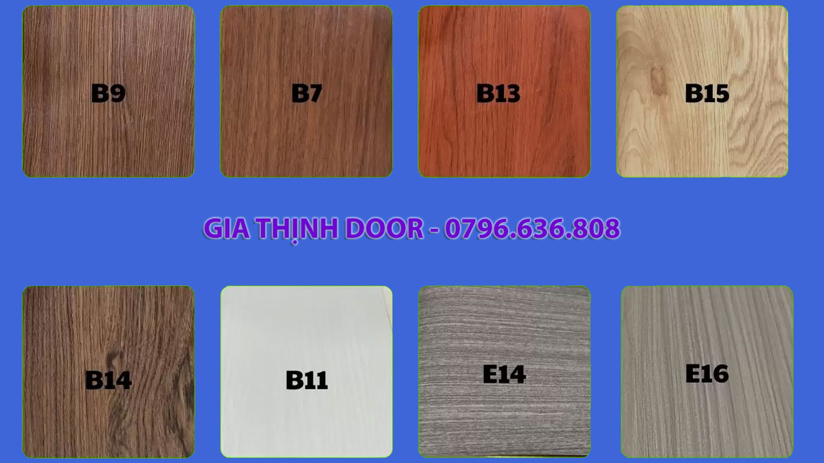 màu cửa composite phủ vân