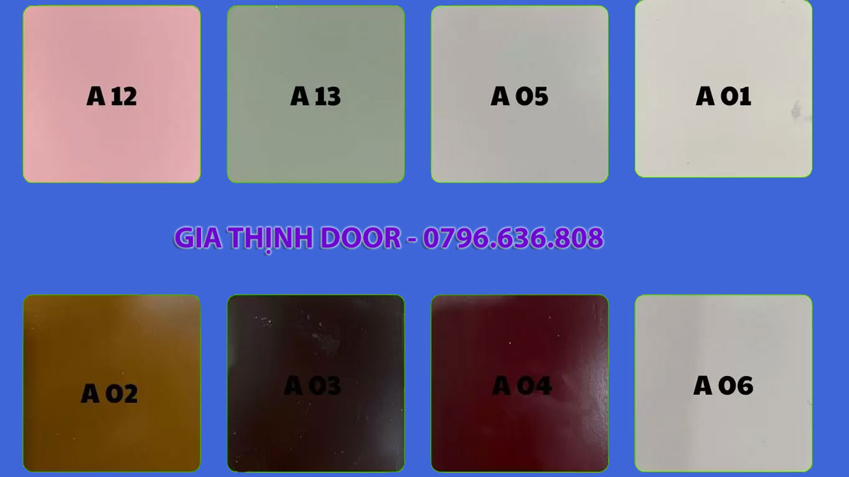 màu sơn cửa composite